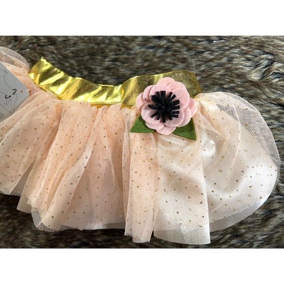 COPY - Bond & Co, S/M Pink Dog TuTu with Flowers NWT
